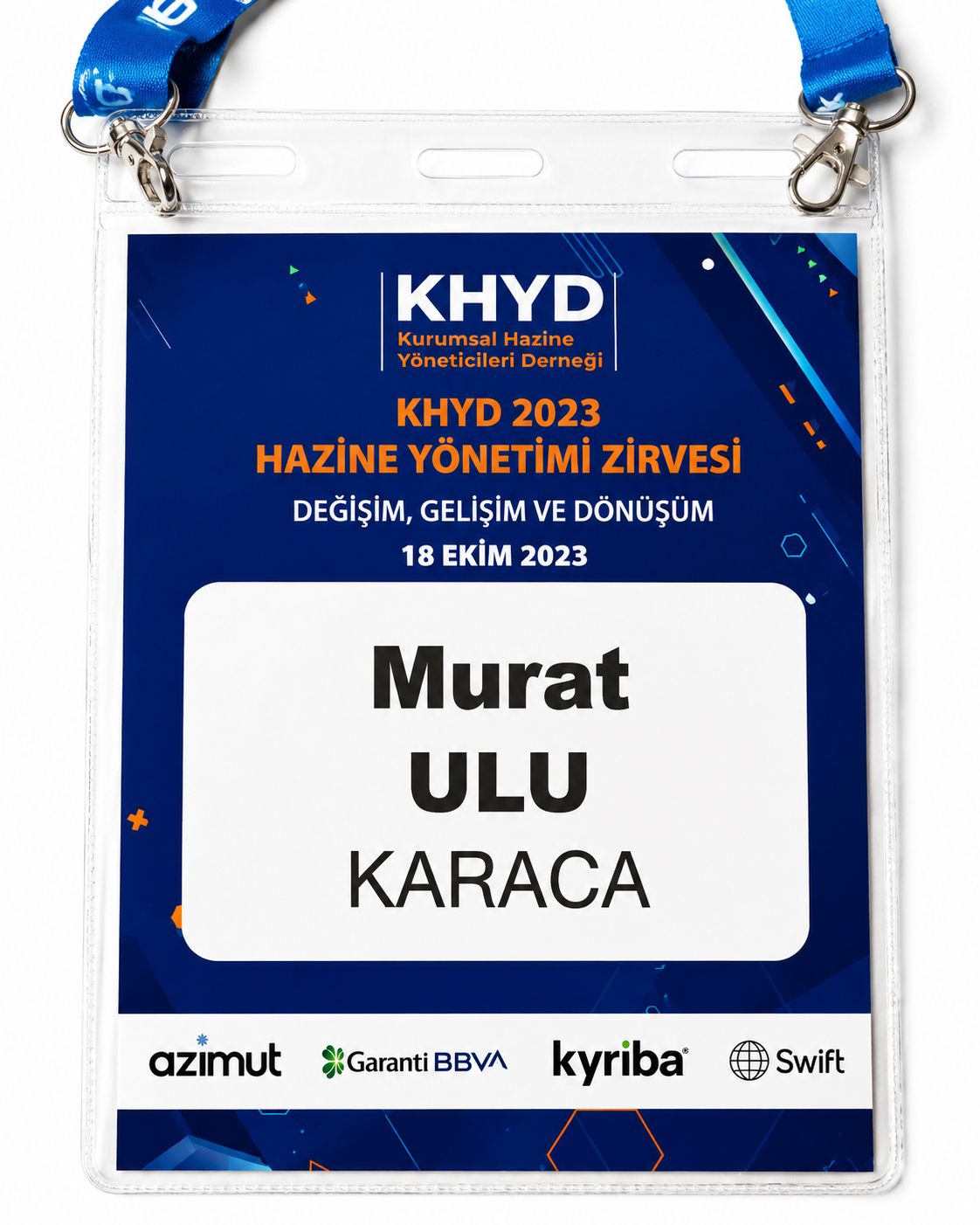 KHYD 2023 Hazine Yönetimi Zirvesi yaka kartı